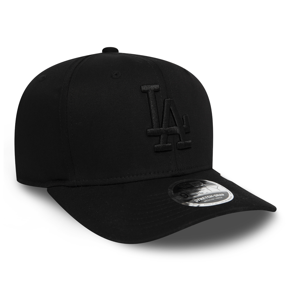 LA Dodgers Tonal Black 9FIFTY Stretch Snap Cap