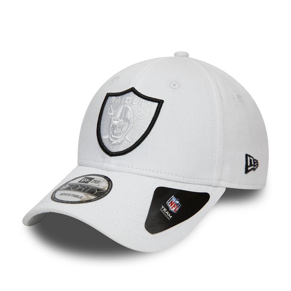 Las Vegas Raiders Logo Outline White 9FORTY Cap