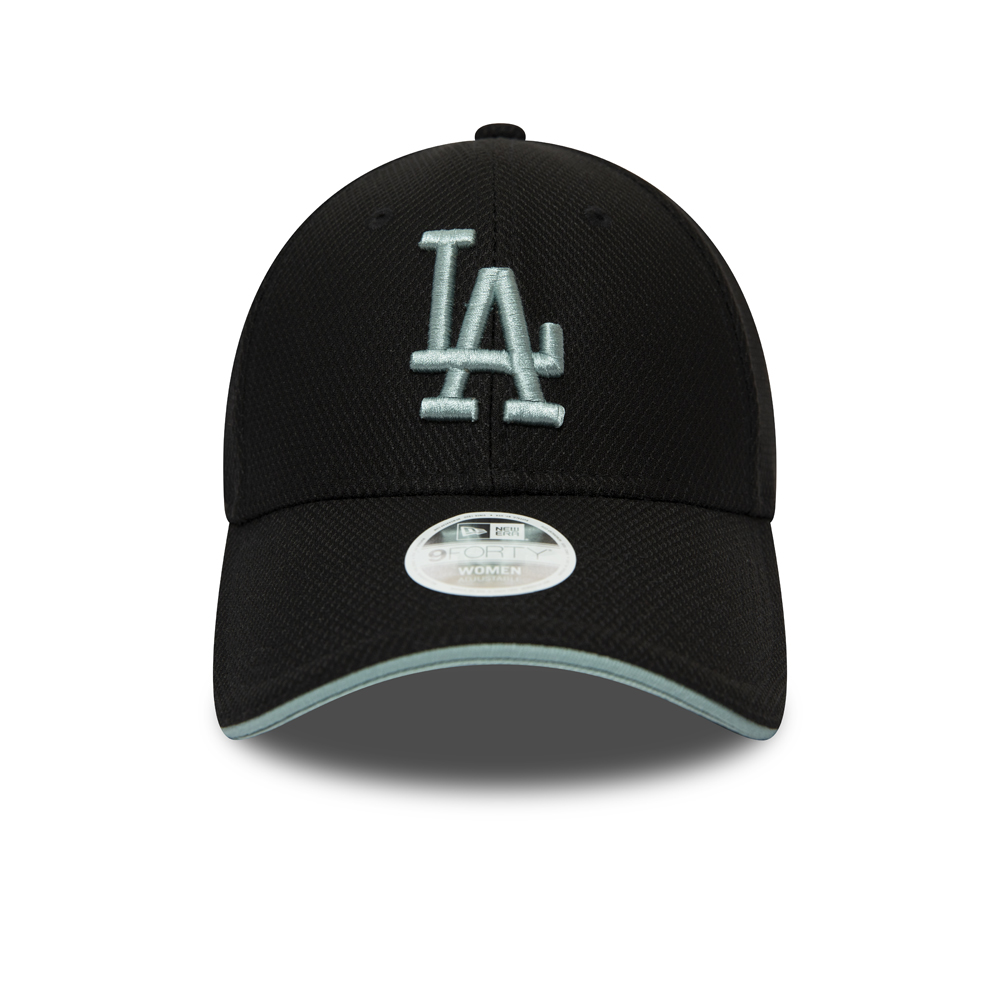 Los Angeles Dodgers Diamond Era Piping Detail Visor Black 9FORTY Cap