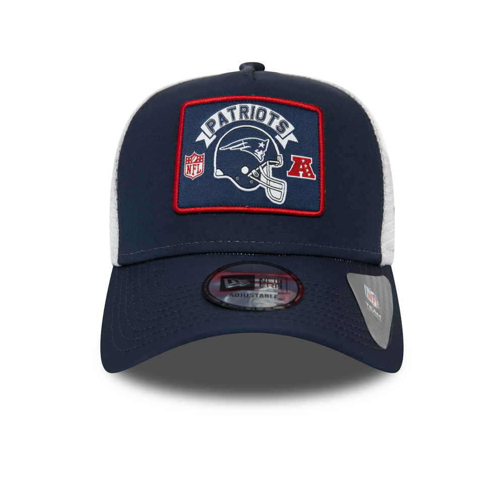 New England Patriots Patch Navy A-Frame Trucker