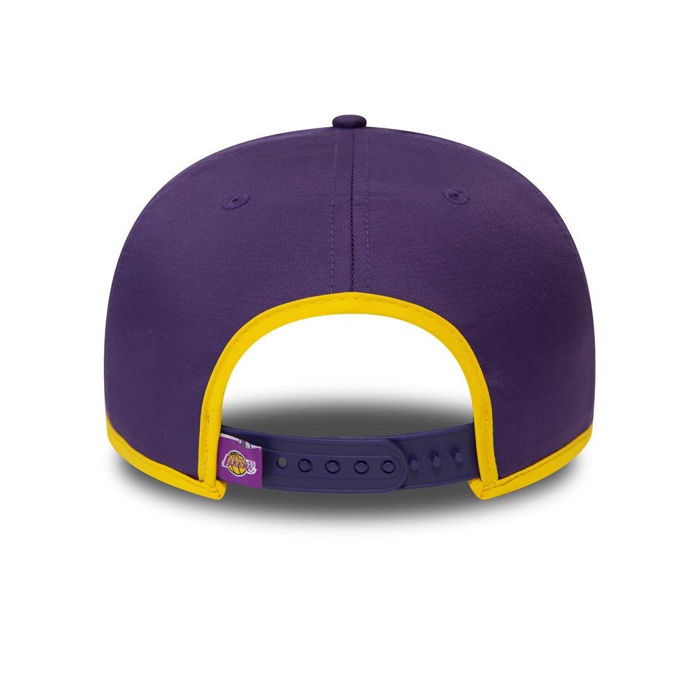 Los Angeles Lakers Piping Detail Visor Purple 9FIFTY Cap