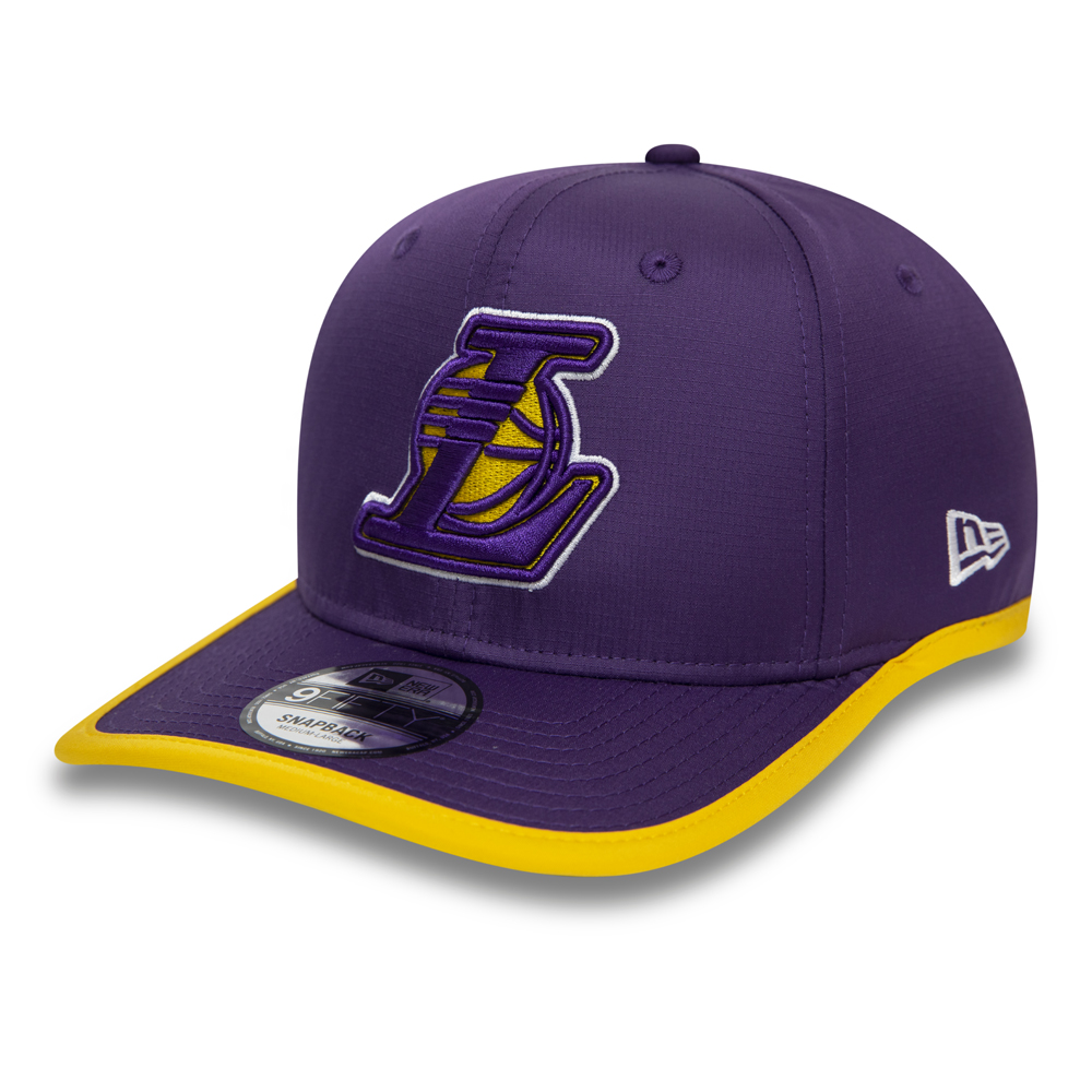 Los Angeles Lakers Piping Detail Visor Purple 9FIFTY Cap