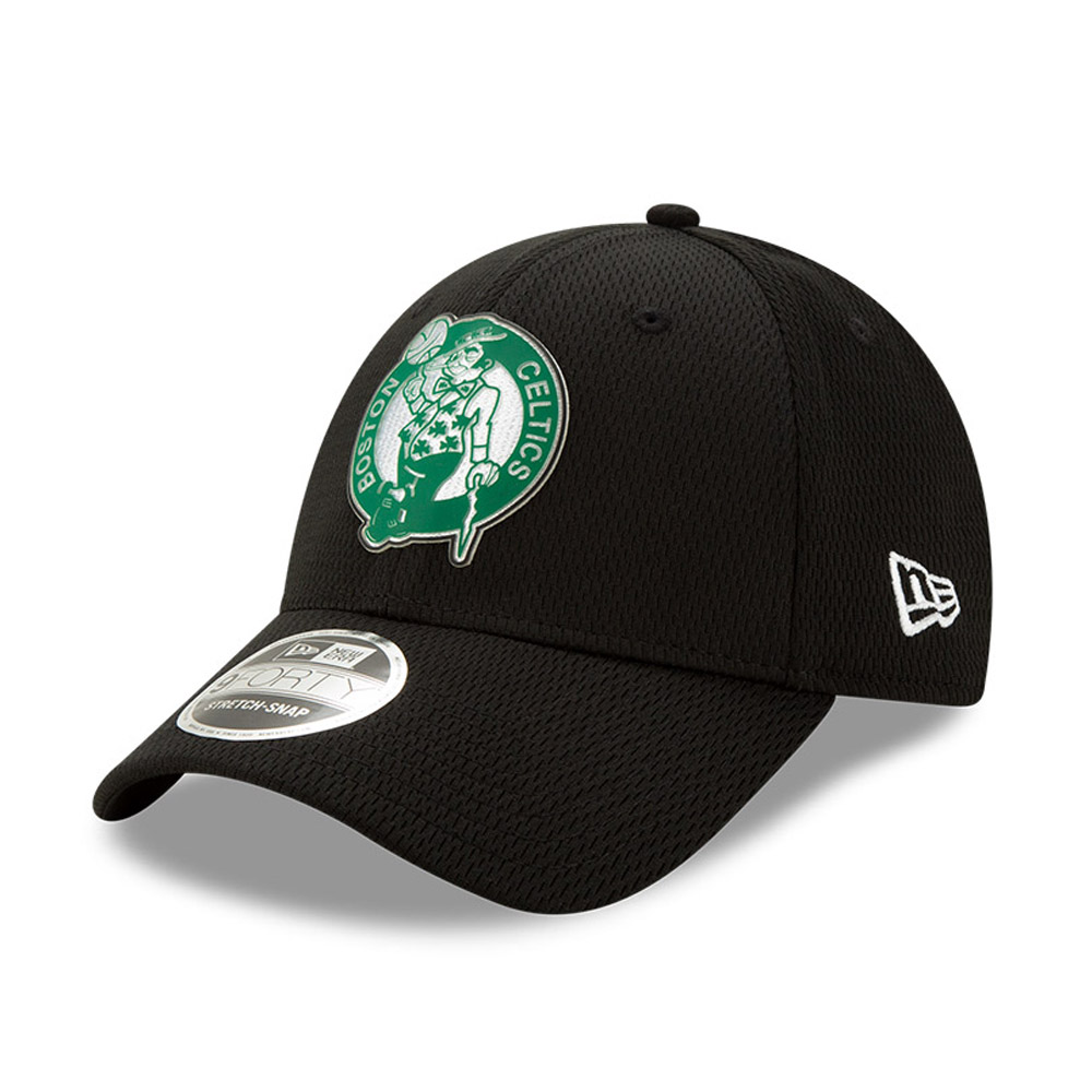 Boston Celtics Back Half Black Stretch Snap 9FORTY Cap