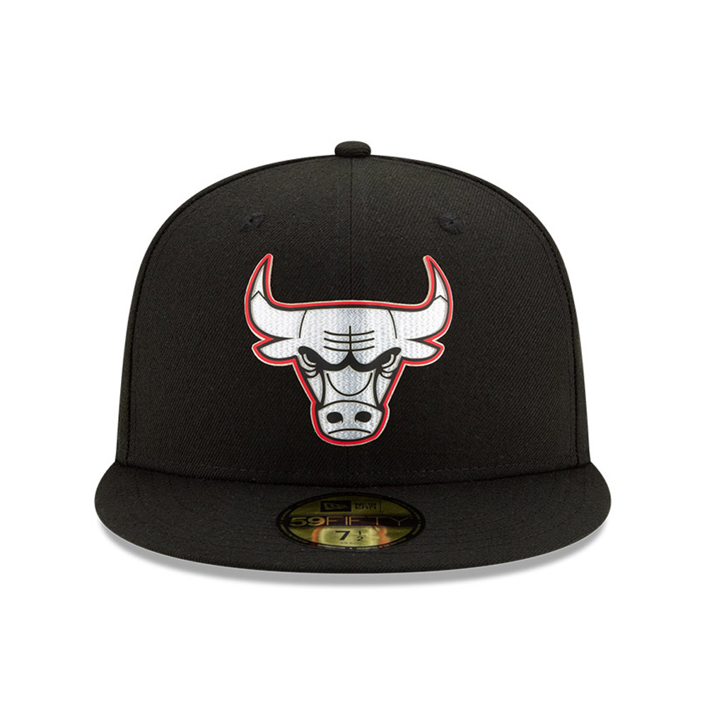 Chicago Bulls Back Half Black 59FIFTY Cap