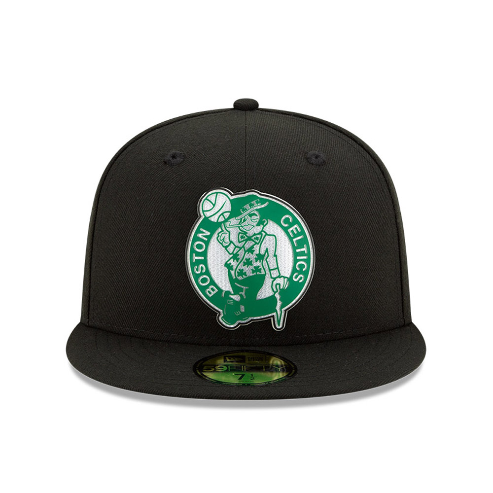 Boston Celtics Back Half Black 59FIFTY Cap