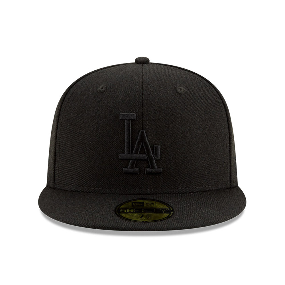 Los Angeles Dodgers 100 Years Black on Black 59FIFTY Cap
