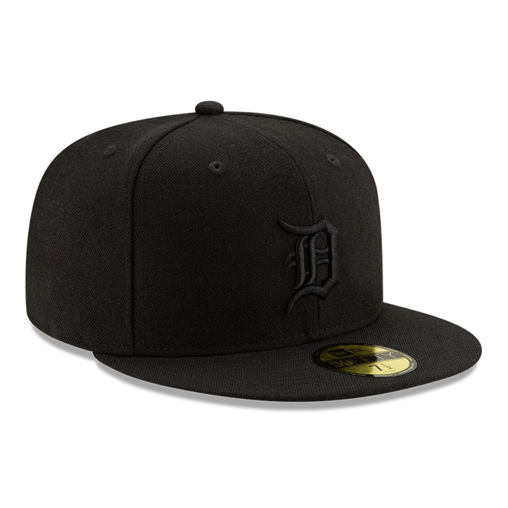 Detroit Tigers 100 Years Black on Black 59FIFTY Cap
