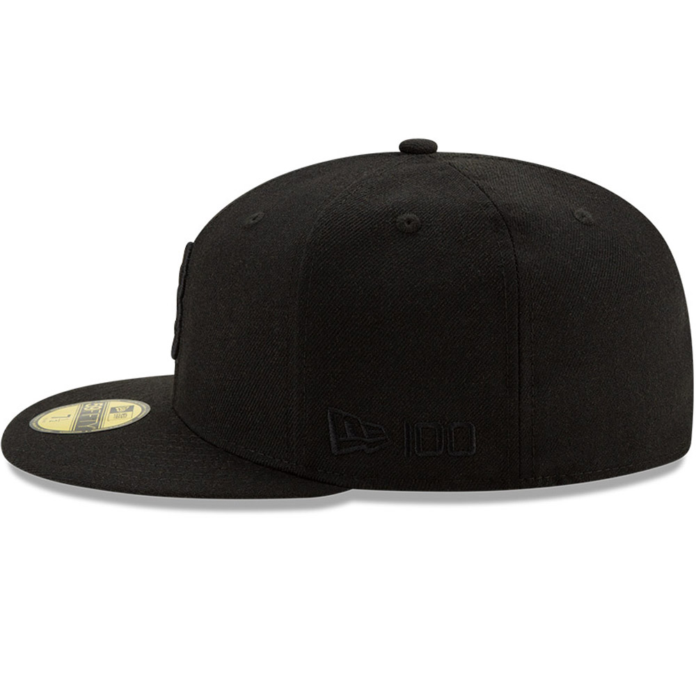 Boston Red Sox 100 Years Black on Black 59FIFTY Cap