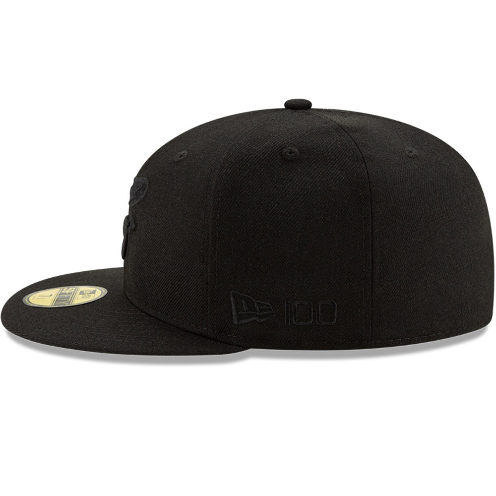 Baltimore Orioles 100 Years Black on Black 59FIFTY Cap