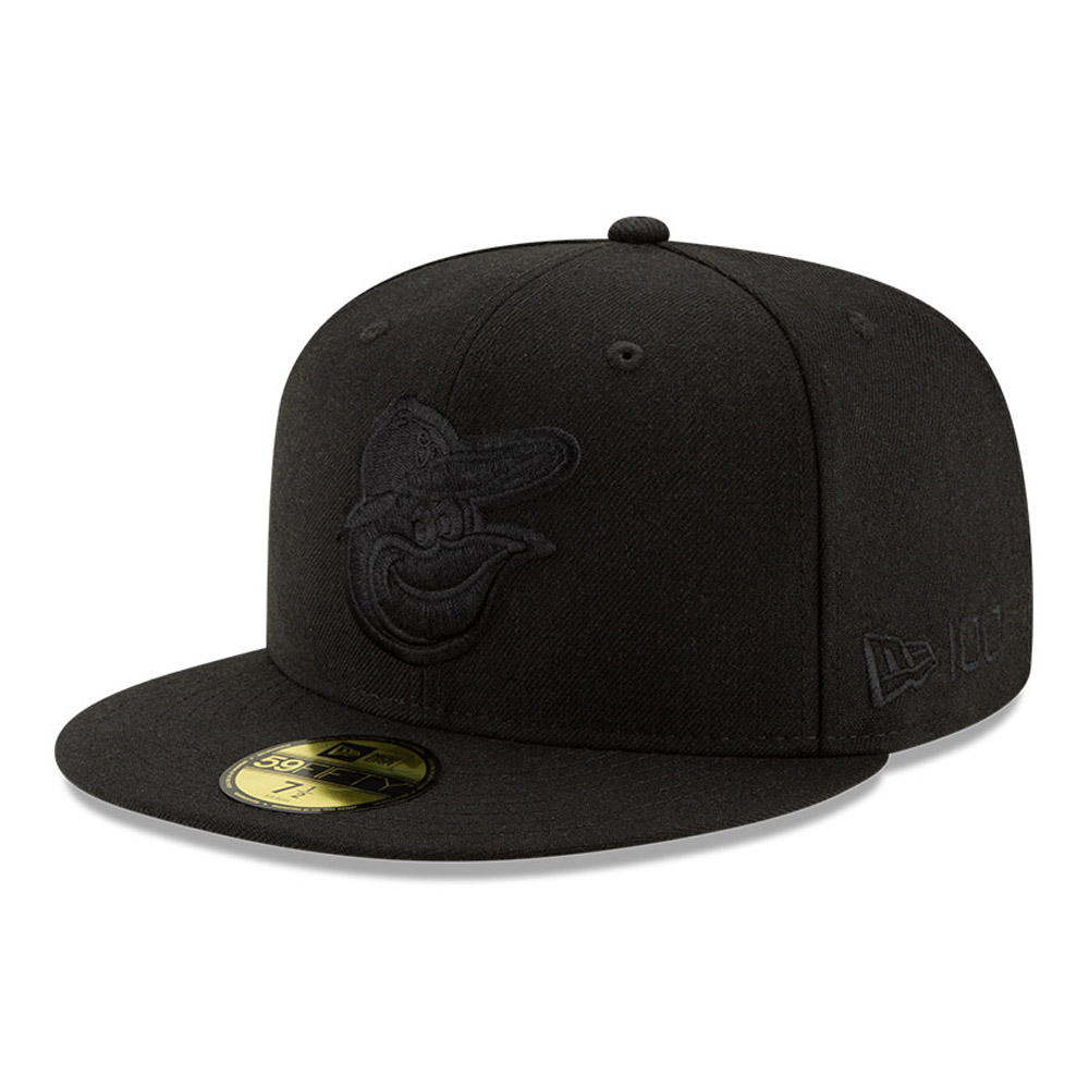 Baltimore Orioles 100 Years Black on Black 59FIFTY Cap