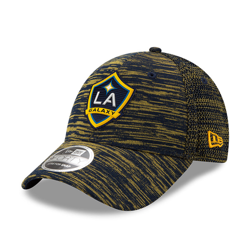 L.A. Galaxy Yellow Striped Stretch Snap 9FORTY Cap