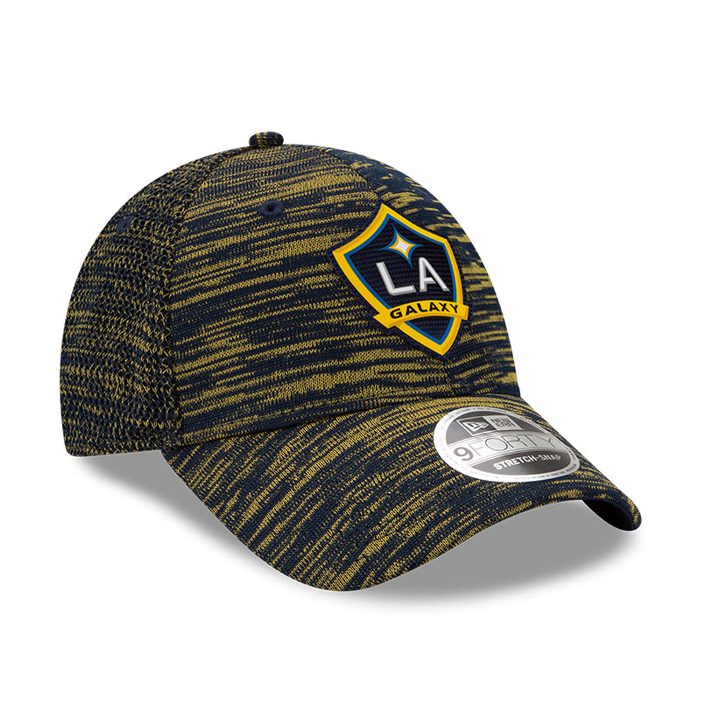 L.A. Galaxy Yellow Striped Stretch Snap 9FORTY Cap