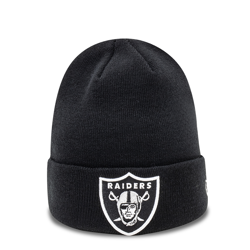 Las Vegas Raiders Essential Black Cuff Beanie Hat