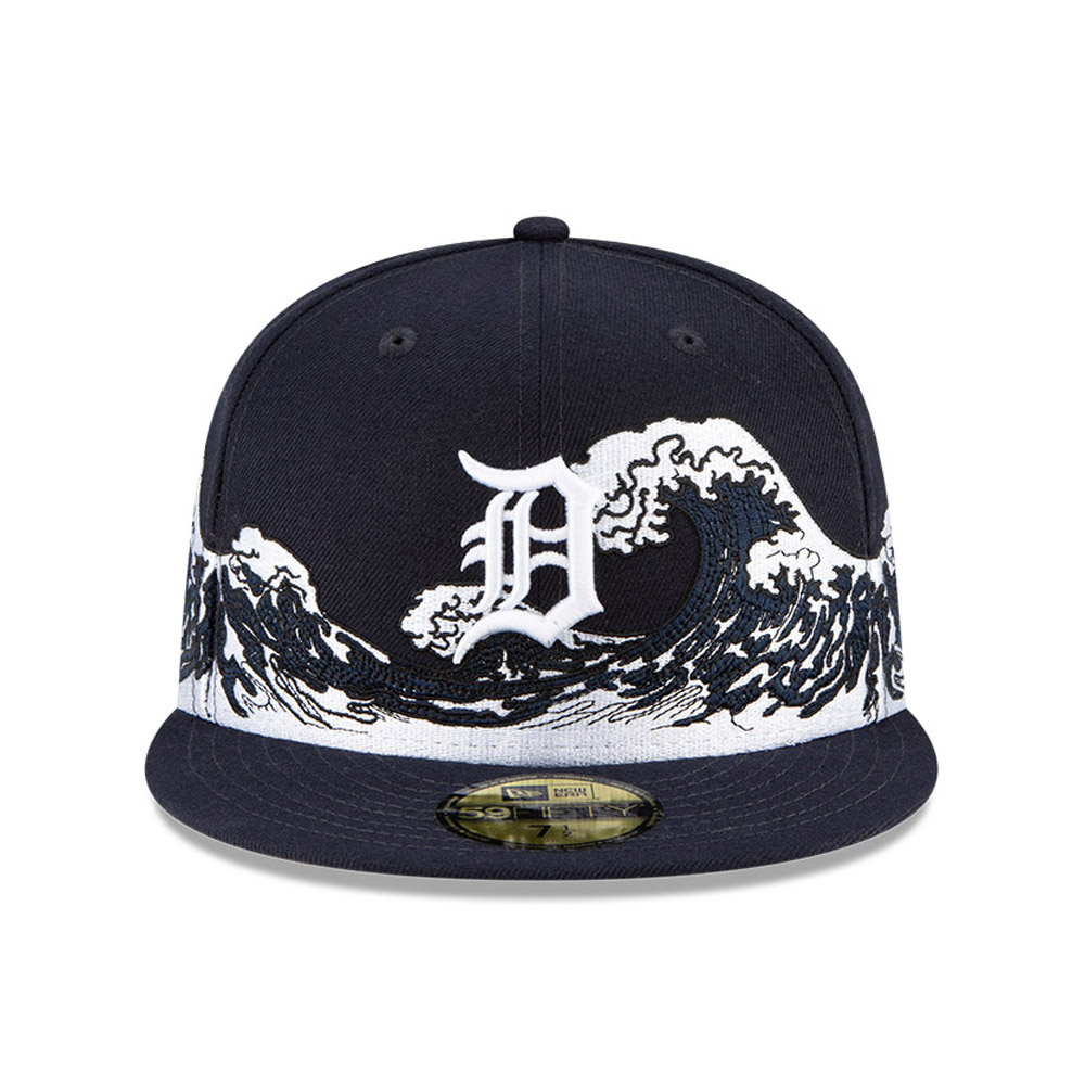 Gorra oficial New Era Detroit Tigers MLB Wave Azul Marino 59FIFTY Fitted