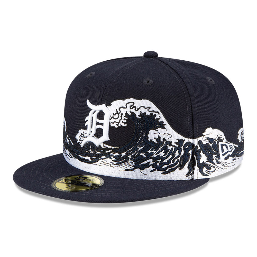 Gorra oficial New Era Detroit Tigers MLB Wave Azul Marino 59FIFTY Fitted