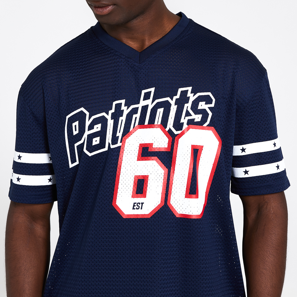 New England Patriots Oversized Mesh Navy T-Shirt
