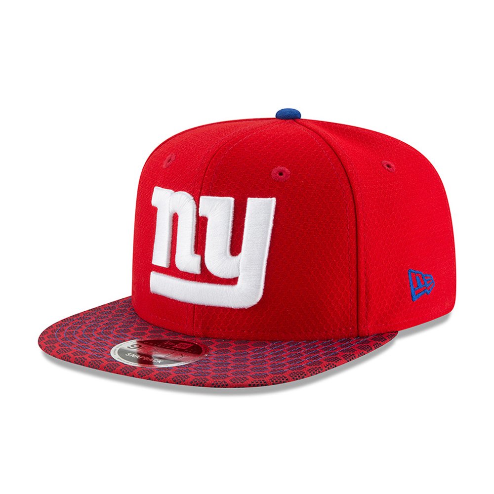 New York Giants 2017 Sideline OF 9FIFTY Red Snapback