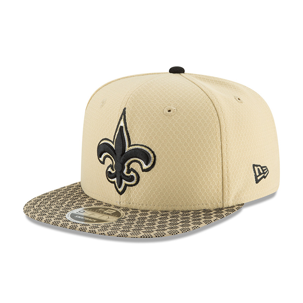 New Orleans Saints 2017 Sideline OF 9FIFTY Gold Snapback