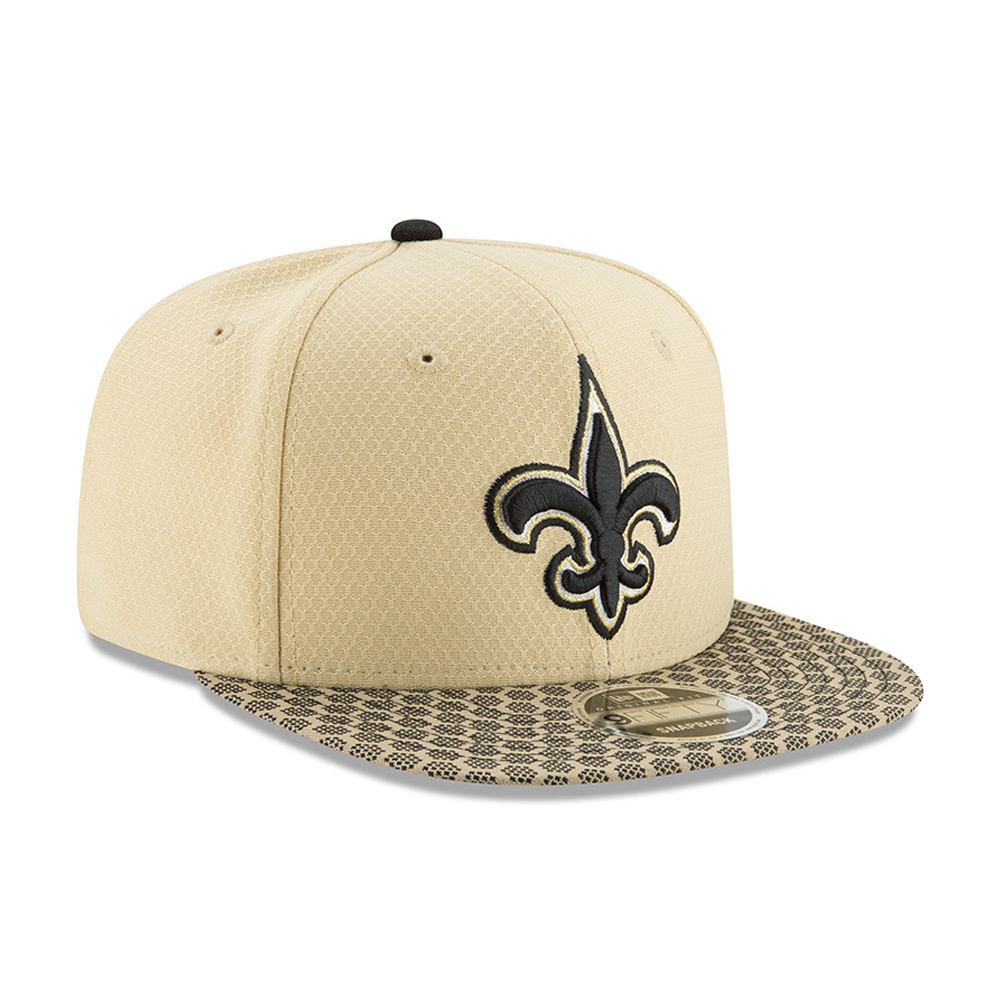 New Orleans Saints 2017 Sideline OF 9FIFTY Gold Snapback