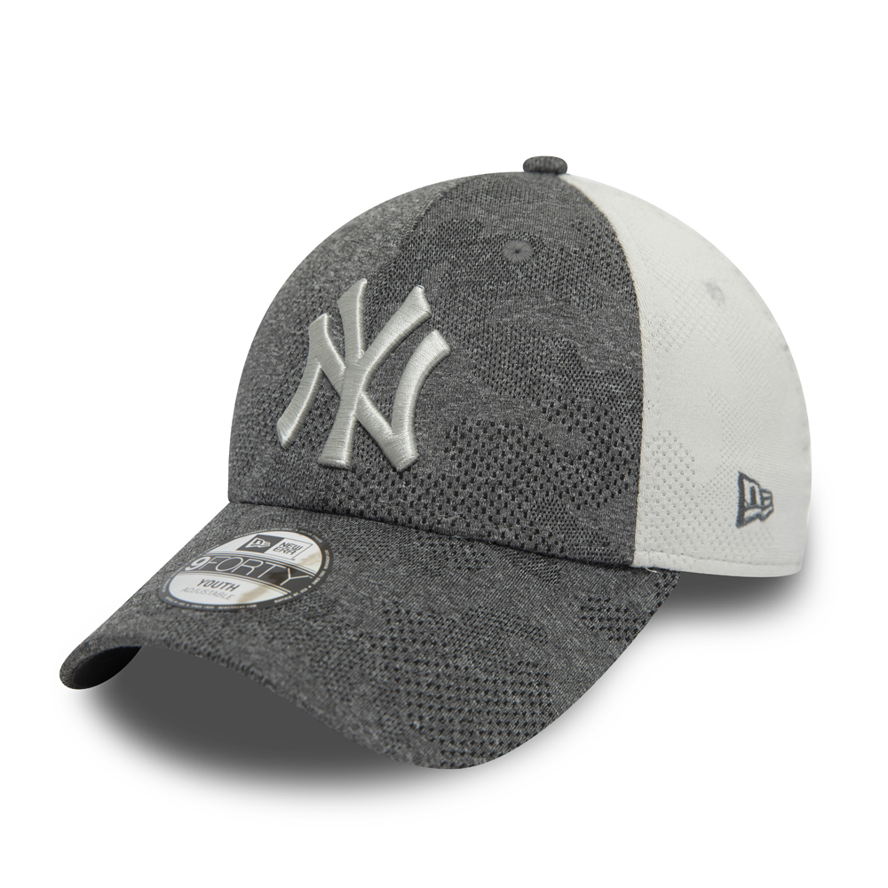 New York Yankees Engineered Plus Contrast Kids Grey 9FORTY Cap