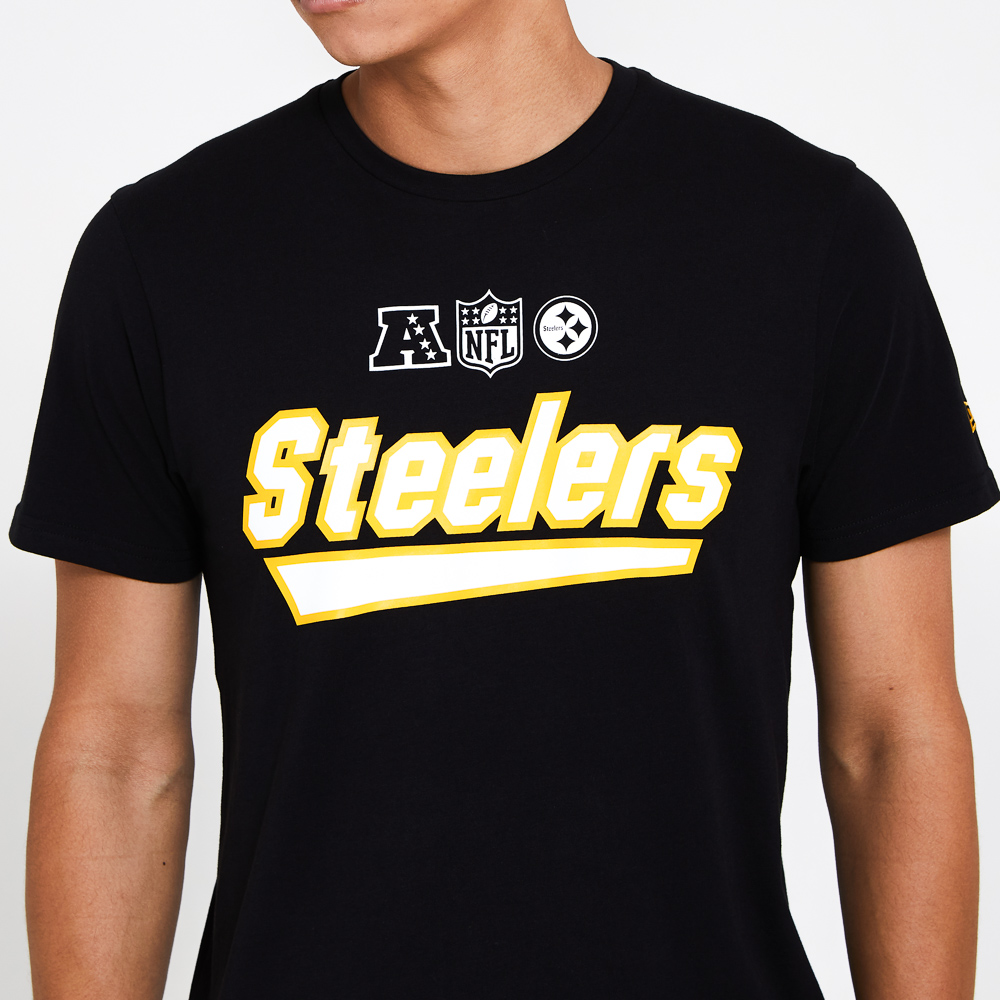 Pittsburgh Steelers Wordmark Black T-Shirt