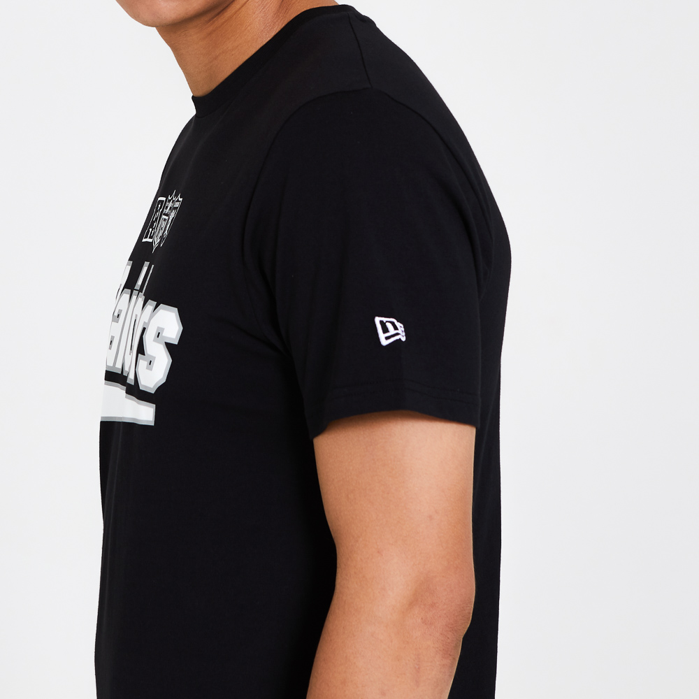 Oakland Raiders Wordmark Black T-Shirt