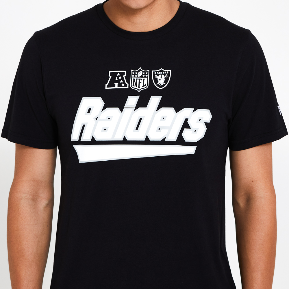 Oakland Raiders Wordmark Black T-Shirt