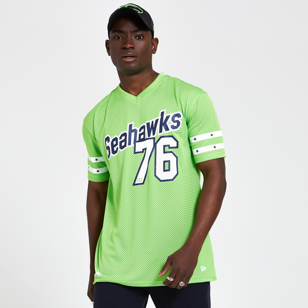 Seattle Seahawks Oversized Mesh Green T-Shirt
