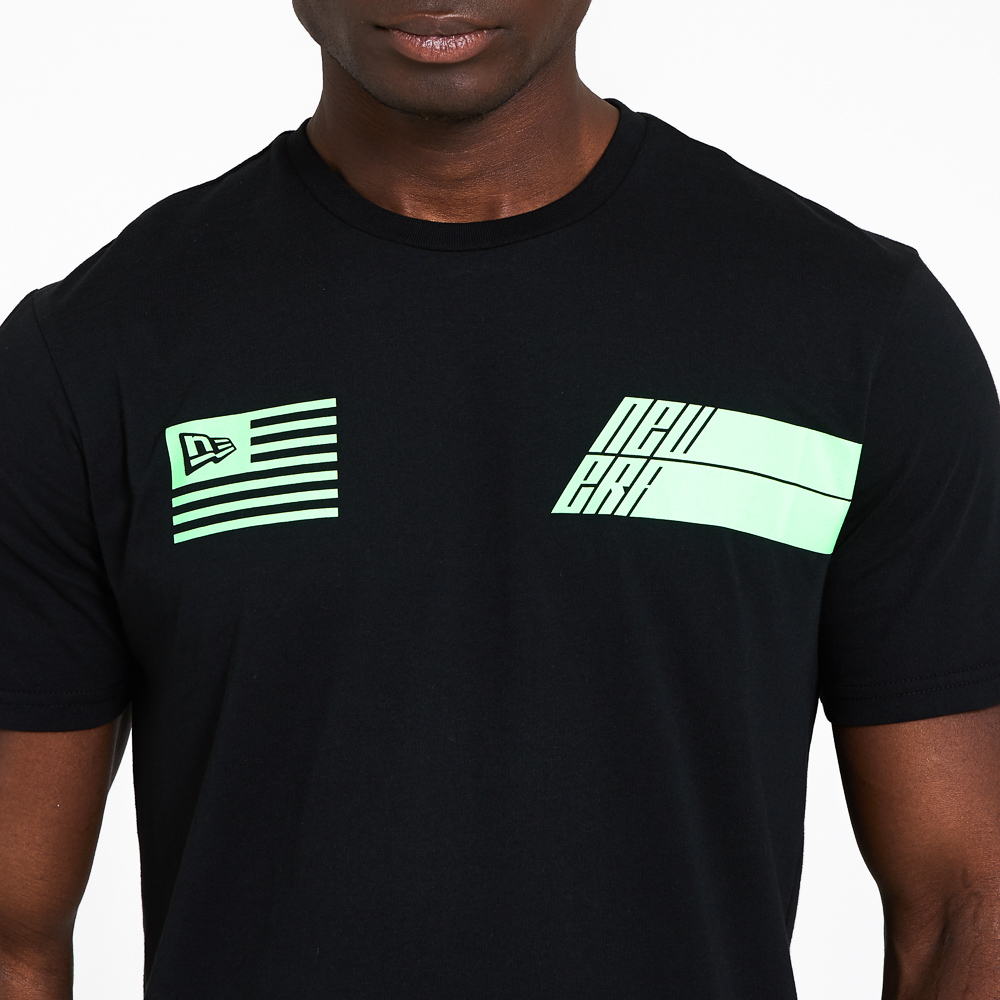 New Era Neon Graphic Black T-Shirt