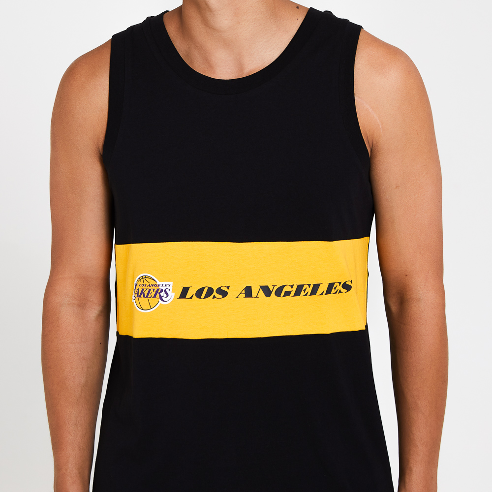 Official New Era Los Angeles Lakers Colour Block Tank A9613_331 | New ...