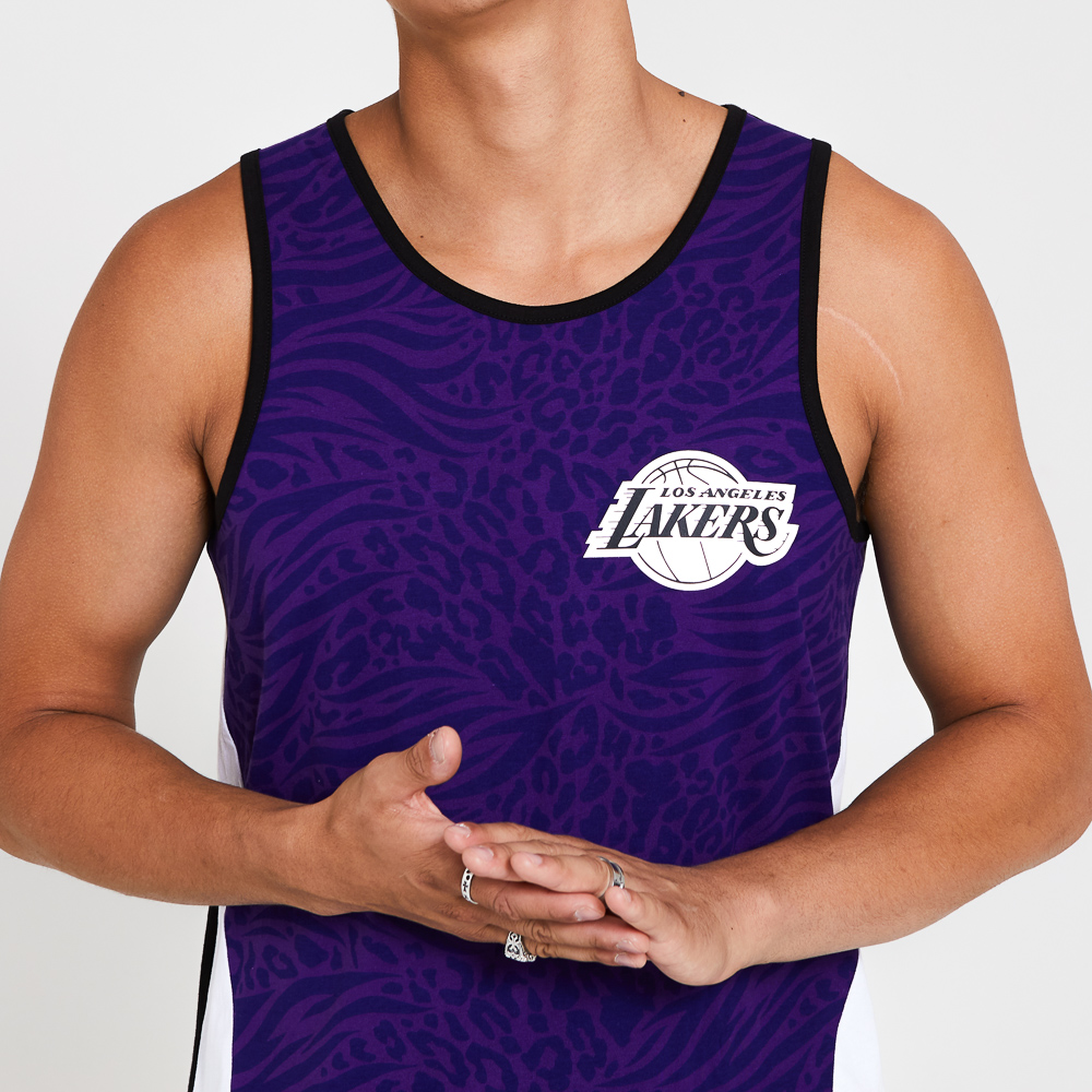 Los Angeles Lakers All Over Print Panel Purple Vest