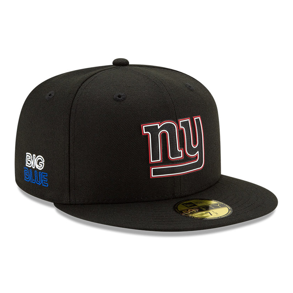 New York Giants NFL20 Draft Black 59FIFTY Cap