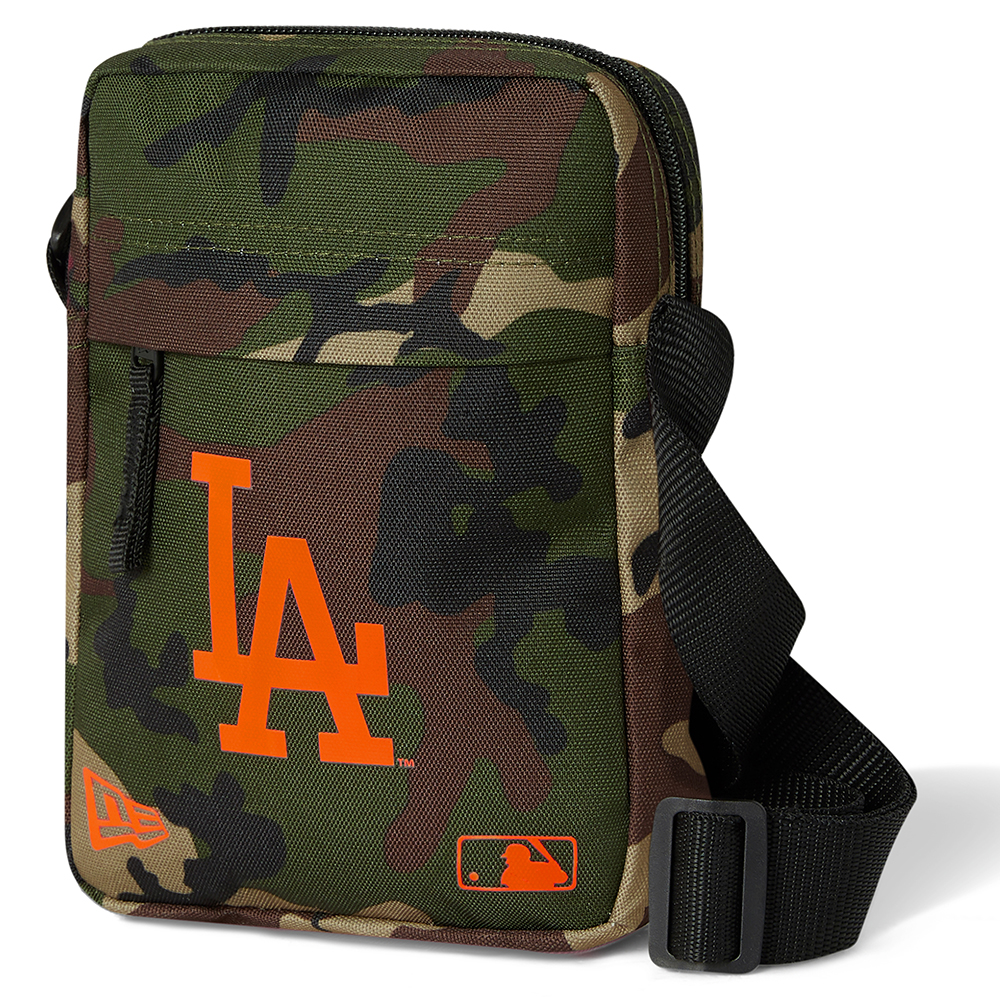 Los Angeles Dodgers Neon Logo Camo Side Bag