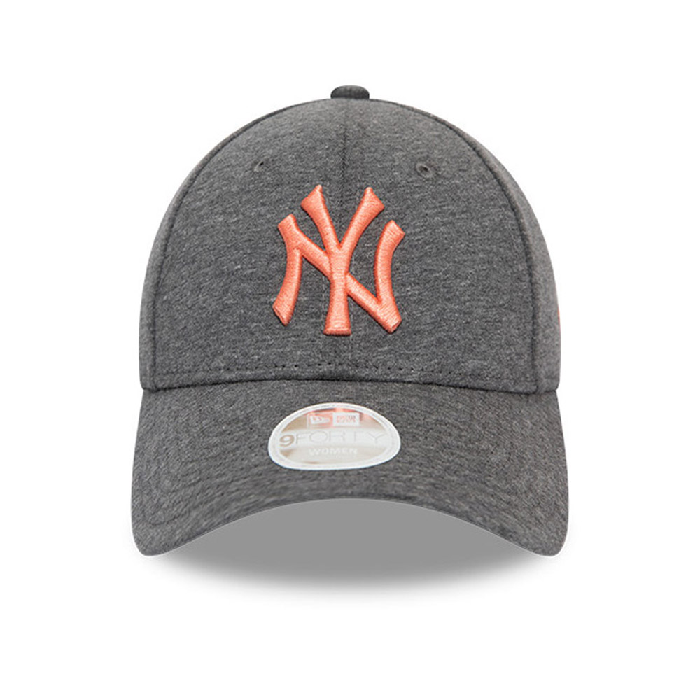 New York Yankees Womens Pink Logo Grey 9FORTY Cap