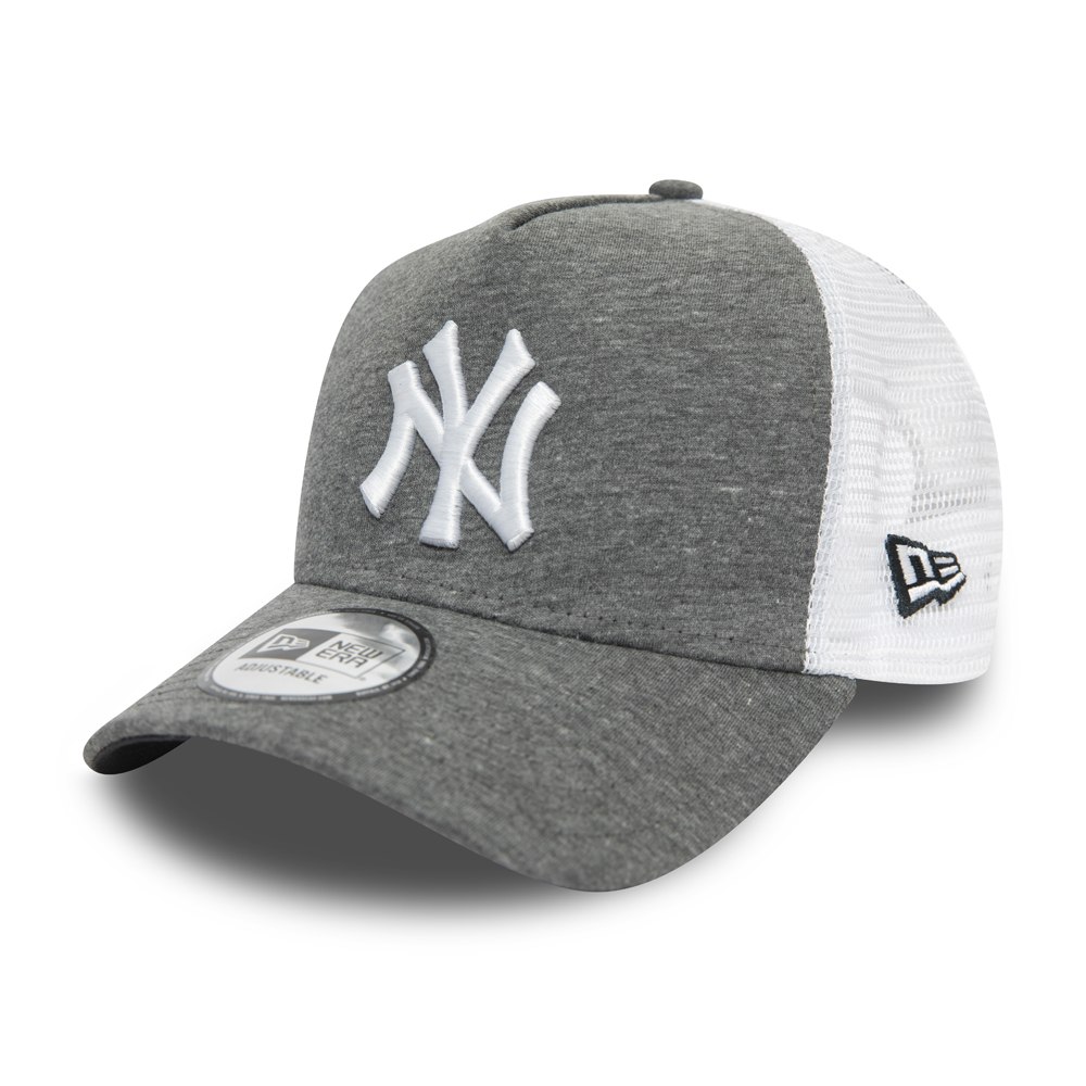 New York Yankees Jersey Grey A-Frame Trucker Cap