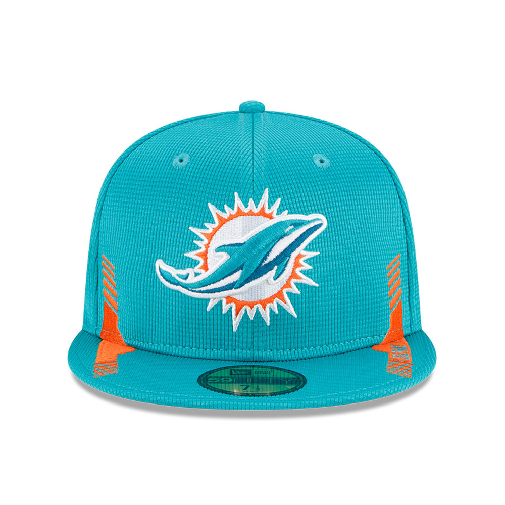 Miami Dolphins NFL Sideline Home Turquoise 59FIFTY Cap
