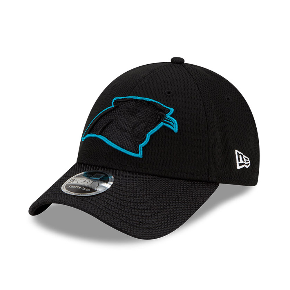 Carolina Panthers NFL Sideline Road Black 9FORTY Stretch Snap Cap