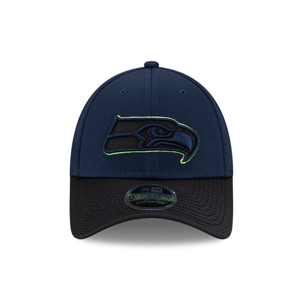Seattle Seahawks NFL Sideline Road Blue 9FORTY Stretch Snap Cap