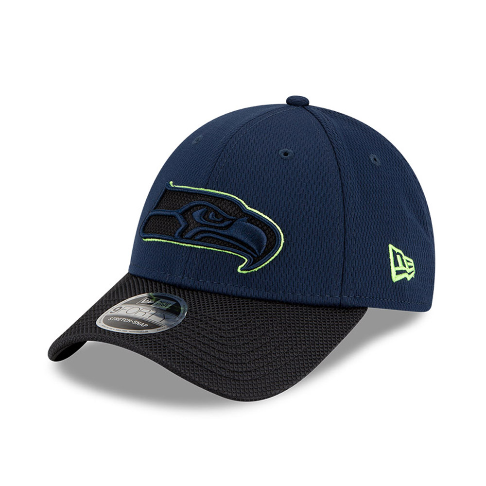 Seattle Seahawks NFL Sideline Road Blue 9FORTY Stretch Snap Cap