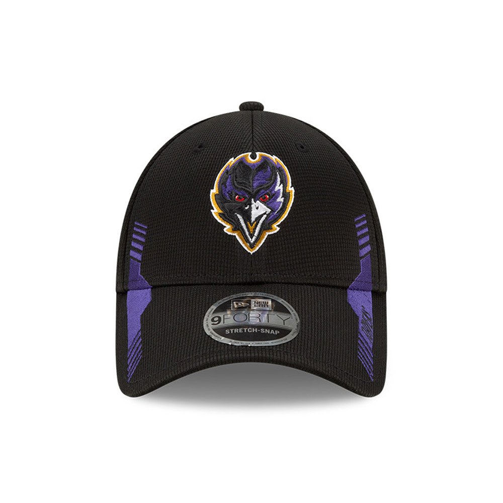 Baltimore Ravens NFL Sideline Home Black 9FORTY Stretch Snap Cap