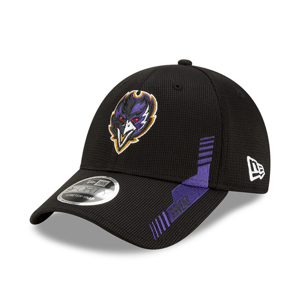 Baltimore Ravens NFL Sideline Home Black 9FORTY Stretch Snap Cap
