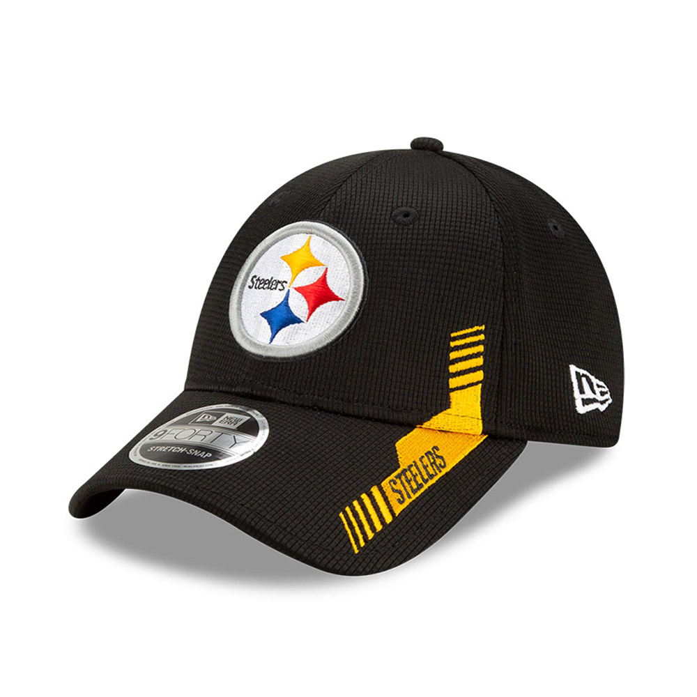 Pittsburgh Steelers NFL Sideline Home Black 9FORTY Stretch Snap Cap
