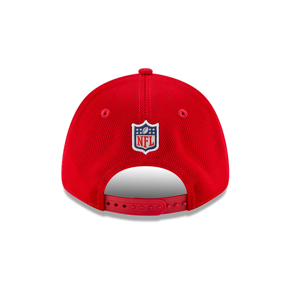 San Francisco 49ers NFL Sideline Home Red 9FORTY Stretch Snap Cap
