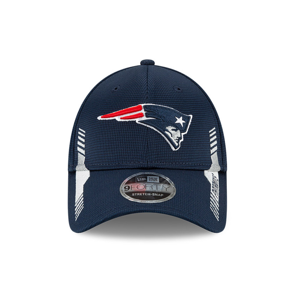 New England Patriots NFL Sideline Home Blue 9FORTY Stretch Snap Cap