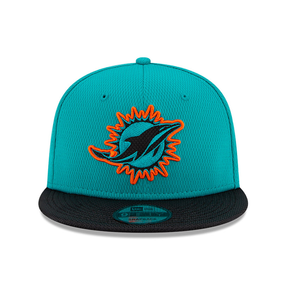 Miami Dolphins NFL Sideline Road Youth Turquoise 9FIFTY Cap