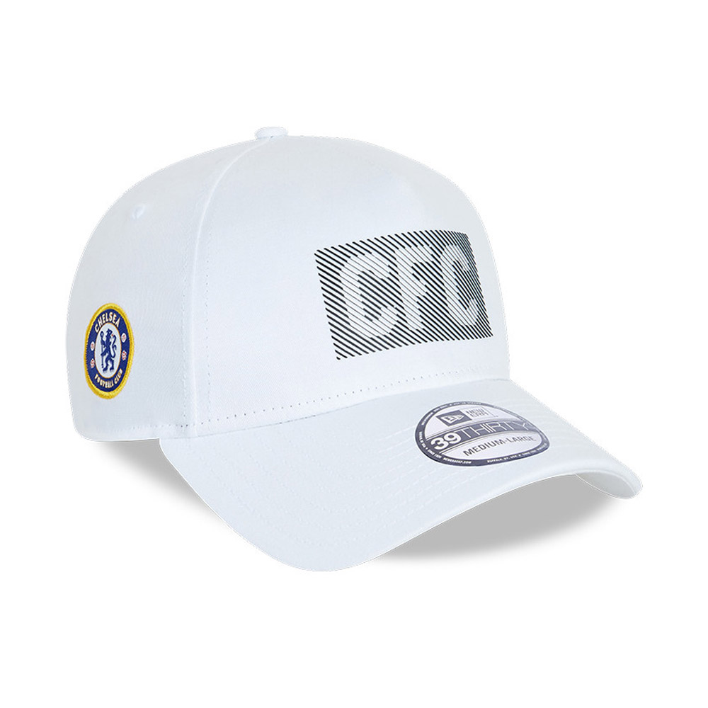 Chelsea FC Wordmark Print White 39THIRTY Cap