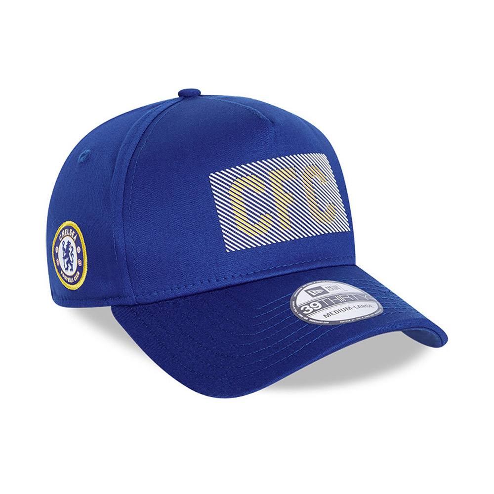 Chelsea FC Wordmark Print Blue 39THIRTY Cap