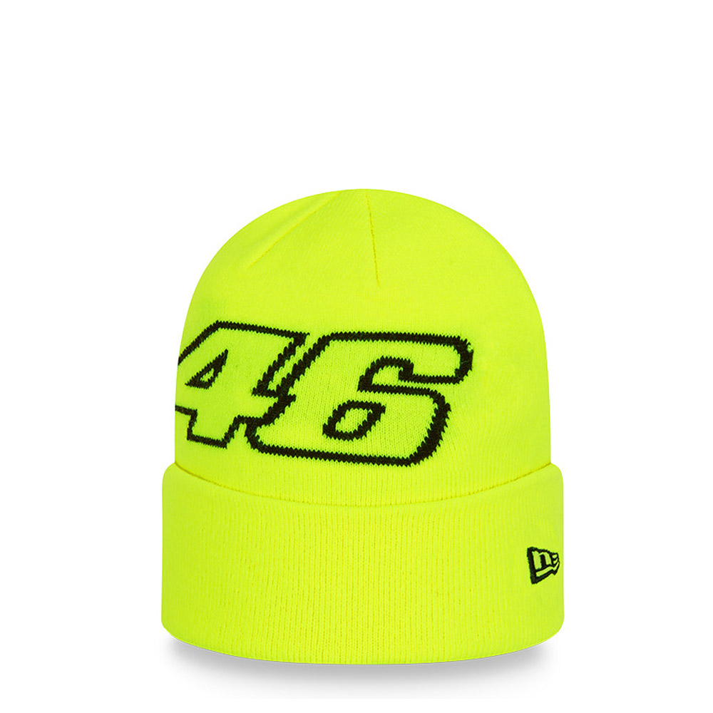 VR46 Keyline Neon Yellow Beanie Hat