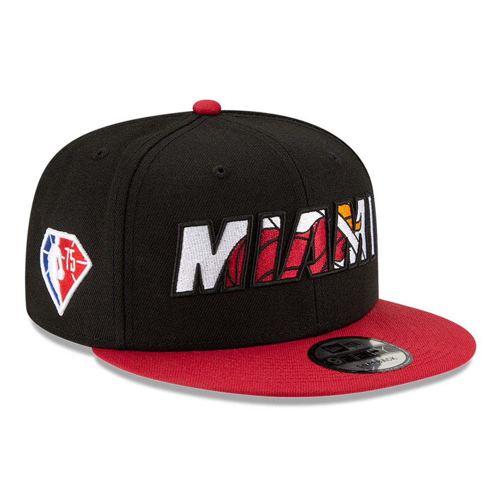 Miami Heat NBA Draft Black 9FIFTY Cap