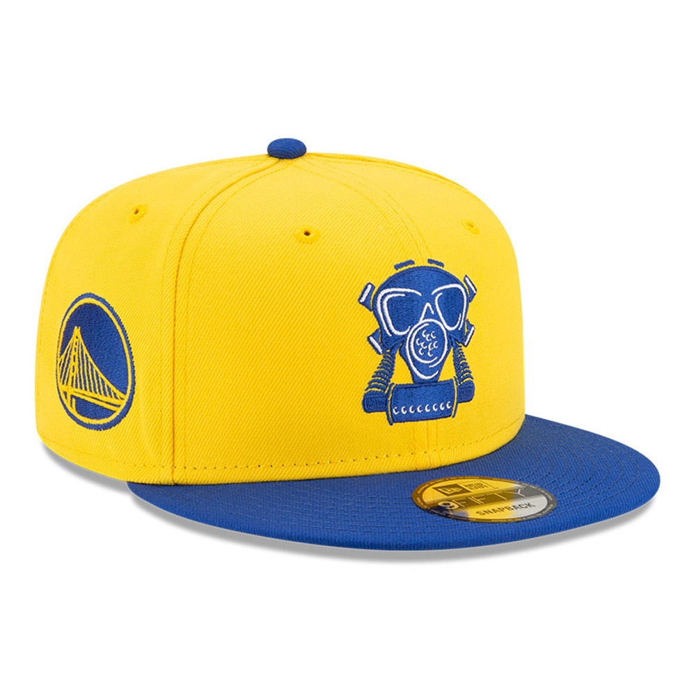 Golden State Warriors x Compound Gas Mask Logo Yellow 9FIFTY Cap